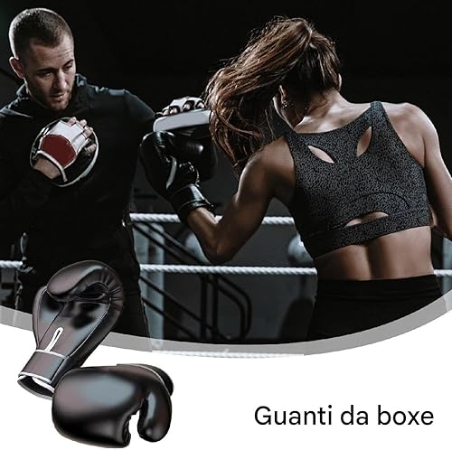 Guanti da boxe per adulti - Guanti da allenamento per boxe, Guanti da boxe Uomo Donna 10 once | Guanti da boxe leggeri a dita intere, guantoni da boxe per la maggior parte delle persone - Ysert