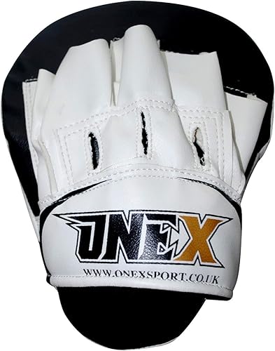 ONEX Focus Pads, Hook & Jab muffole, Boxe per addestramento, Resistente Pelle Sintetica Curvo Gancio a mantide e Cuscinetti per Colpi rapidi - Ysert