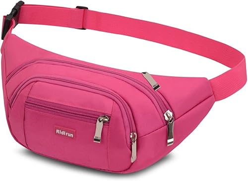 Marsupio con 4 Tasche Marsupio Bum Bag Cintura Regolabile Singola Spalla per Escursionismo Casuale Bicicletta Escursione Campeggio - Ysert