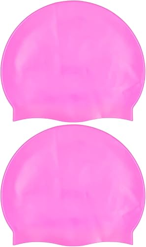 2 Pezzi Cuffie da Nuoto in Silicone, protezione per le orecchie, Rivestimento Ripstop per comfort e resistenza allo scivolamento, Cuffie da nuoto capelli lunghi, per uomini e donne(rosa) - Ysert