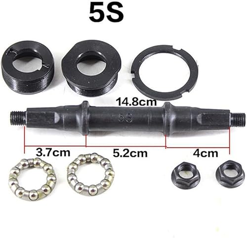 Kit asse movimento centrale per bicicletta con foro quadrato, coppe e cuscinetti - Ysert