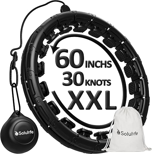 Hula Hoop Fitness - Cerchio fitness facile da usare con grande dimensione regolabile per adulti, bambini e principianti - Houla Hop confortevole e silenzioso (Hula Lila) - Ysert