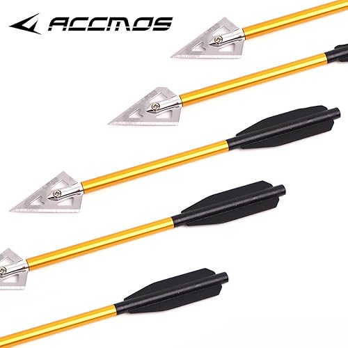 6.8 Pollici Frecce per Bulloni Balestra in Alluminio Punta d'Acciaio Punte Frecce da Caccia per 50-80 libbre Mini Balestra Tiro con L'Arco - Pesca Caccia 6/12 Pezzi - Ysert