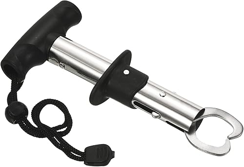 Pesce Labbro pinze, Inossidabile Acciaio Forma T Manico Pesce Impugnatura Presa Supporto per Pesca, Nero - Ysert