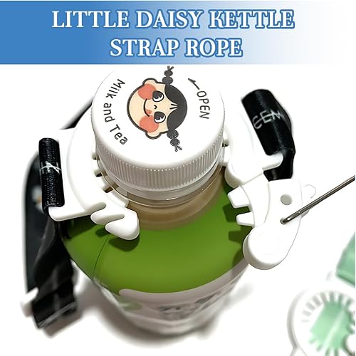 WHYCNJL 2 Pezzi Porta Borraccia Tracolla mit Fibbia con Gancio,Regolabile,D'acqua Universale Portatore Cinghia Cordino Tazza Crossbody Dispositivo Trasporto Dell'Acqua Carrier Bottiglia Acqua - Ysert