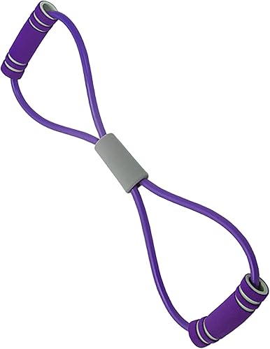 Fascia di Resistenza a Forma di 8, Fascia Elastica per Esercizi Versatile in PVC, Fascia Elastica per Esercizi di Stretching del collo Figura 8 per Casa, Palestra - Ysert