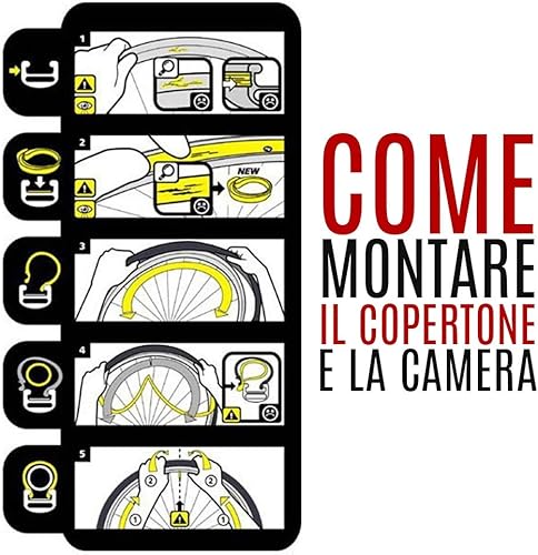 EBA16NED 2 COPERTONI Neri + 2 Camera d'Aria 16 X 1.75 (44-305) City Bike Bicicletta Bambino - Ysert