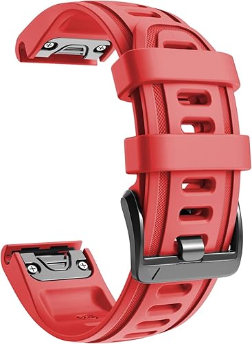 NotoCity Cinturino per Garmin Fenix 6s/Fenix 6s PRO/Fenix 5s/Fenix 5s Plus, 20mm Cinturino di Ricambio in Silicone, Braccialetto Quick-Fit(Nero) - Ysert