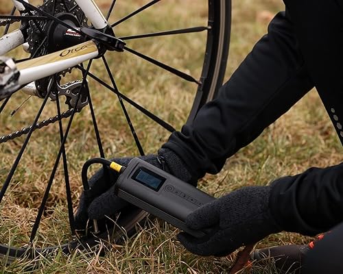 Woowind Adattatore valvola Presta e Schrader con cavo USB, applicazione per auto, bicicletta, palla 1 - Ysert