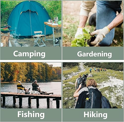 Sedia Campeggio Pieghevole, Sedia da Campeggio Leggera, Pieghevole Camping Sgabello, Sedile Piccolo Pieghevole, Sgabello Pieghevole Fino a 100 kg, Per Campeggio, Pesca, Viaggi ed Escursionismo - Ysert