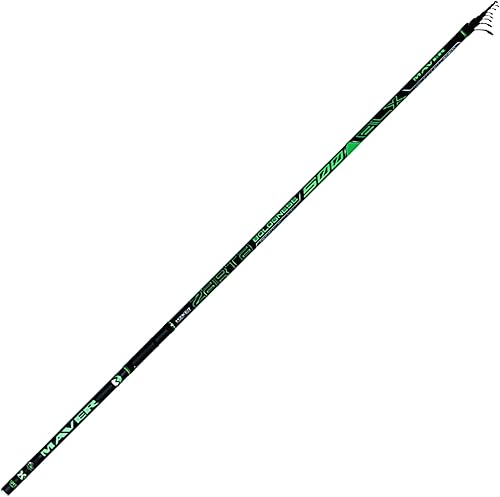 Maver Zarta blx, Canna da pesca bolognese con MANICO ERGONOMICO, Canna bolognese 7 metri in CARBONIO ALTO MODULO, Canna da bolognese con 10 ANELLI ANTISALSEDINE canna da pesca galleggiante Potenza20GR - Ysert