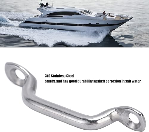 Fibbie per Ponte in Acciaio Inossidabile 316, Kit da 10 Pezzi in Acciaio Inossidabile con Passante per Barca, Occhiello per Piastra Ad Arco, Impermeabile, Antiruggine per Il Fissaggio - Ysert