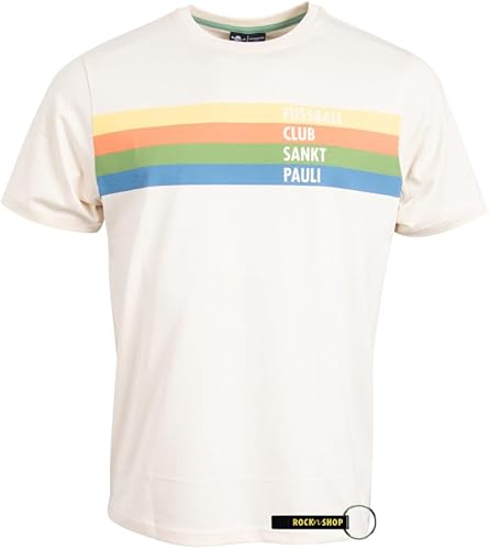 Maglietta Rainbow Summer Teschio FSCP Collezione Uomo FCSP - Bianco offwhite + Apribottiglie RocknShop - Ysert