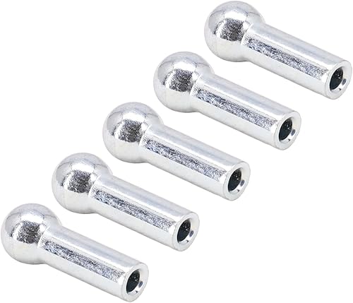 5 terminali a sfera per cavi per filo di acciaio, antenna, filo stendibiancheria, accessori di ricambio per cavi di casa e palestra (6 mm) - Ysert