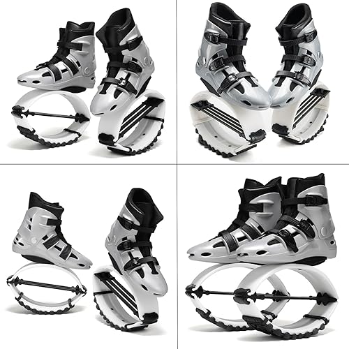 KPHYMOD Stivali Rimbalzanti Scarpe da Salto A Forma di Canguro, Taglia 33-44 EU, da Donna E da Uomo, Unisex, per Saltare, Scarpe da Allenamento Rimbalzanti, Stivali da Salto(Black,Large) - Ysert