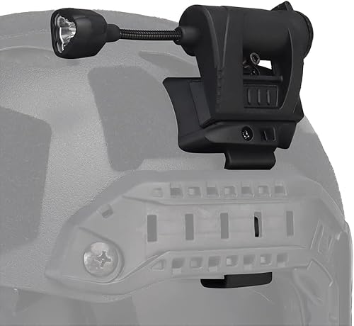 Luce Tattica per elmetto con Accessori per elmetti Militari, LED Pieghevoli IR Verde Rosso Bianco per la Caccia all'aperto Night-Evolution - Ysert