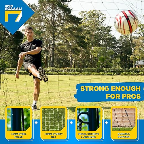 Porta da calcio con rete e rebounder - Attrezzatura da allenamento per giardino, tutto-in-uno - Ysert