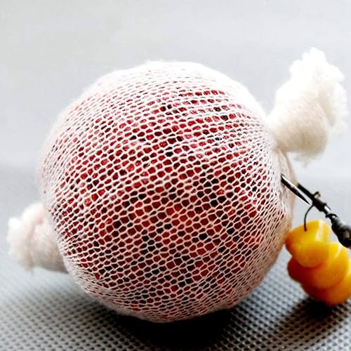 3 x 5 m PVA 37 mm di ricarica solubile in acqua, ricarica di rete per dispositivi di nidificazione, rete speciale per la pesca - Ysert