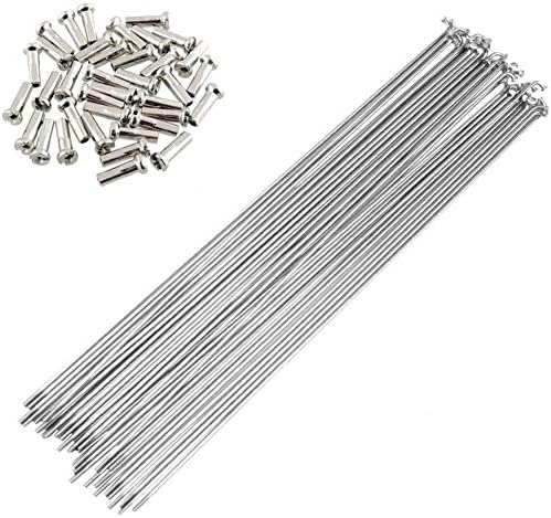 Raggi per bici in acciaio al carbonio 13G raggi per bicicletta MTB Road Bike raggi con nippli 100-292 mm raggi ruota per ruote da 12/14/20/24/26/27,5/29 pollici - Ysert