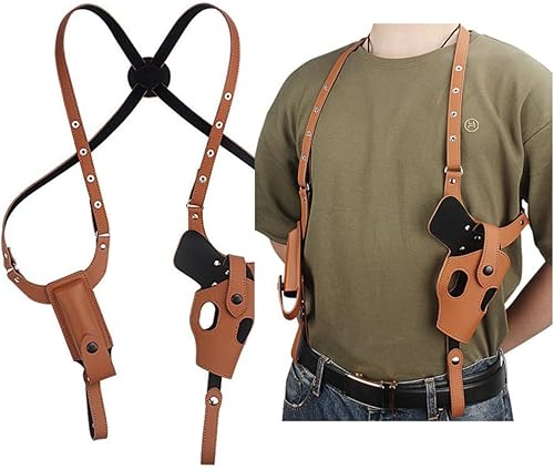 Tattica Nascosta Pistola Fondina Militare Pelle Spalla Ascella Pistola Pistola Portare Sacchetto per G17 19 Accesso alla Caccia - Ysert