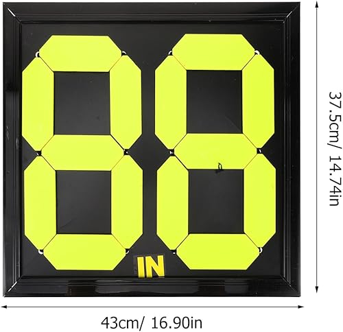 Targa Sostitutiva Accessorio Arbitro Strumento Arbitrale Tabellone della Partita di Calcio Attrezzature per Partite di Calcio Tavolo Arbitrale Attrezzatura per Partite di Calcio Pp - Ysert