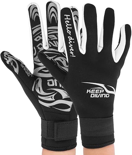 Alomejor da Immersione in Neoprene da 2 Mm da Sub Antiscivolo da Muta per Nuoto per Adulti Snorkeling(L-Nero) - Ysert