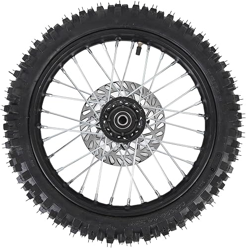 Assemblaggio della Ruota Anteriore 14 Pollici di Bici Anteriore Assemblaggio Premium Upgrade Compatibile con 125 140 150 Cerchi Anteriori per Bici Bici 60/100-14 2,5-14 - Ysert