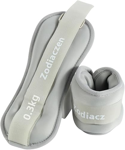 Set di pesi per piedi, braccio, pesi da polso, pesi per piedi e caviglie, per principianti e bambini, movimento, corsa, jogging, ginnastica, grigio - Ysert