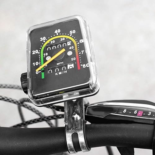 CUYT Contachilometri Meccanico Multifunzione Impermeabile per Computer da Bicicletta, tachimetro per Bici in plastica, per Mountain per Bici da Strada - Ysert