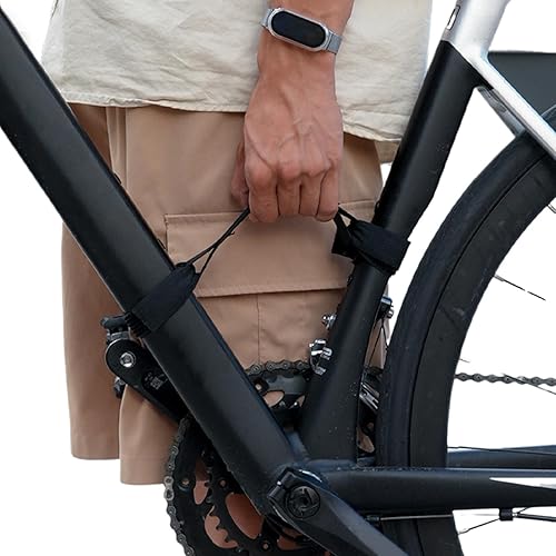 Elevador de transporte de cuadro de bicicletas, correa de transporte de bicicletas, Correa de transporte portátil de nailon de alta resistencia, Mango multifuncional para marco de ahorro de mano de ob - Ysert