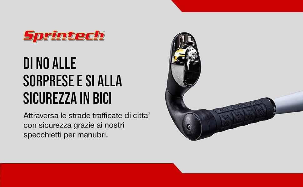 Termina forte con Sprintech - la barra di caduta originale specchietto retrovisore bici