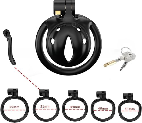 Gabbia inversa concava Multifunzionale in Resina Nera Fitness Sport Ultra Small con 5 Anelli A22 (01) - Ysert