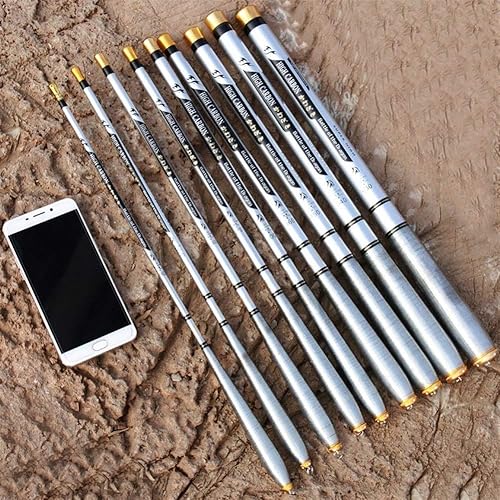 Mini Canna da Pesca Fissa in Fibra di Carbonio - Telescopica Ultra Corta e Leggera per Acqua Dolce - Ysert