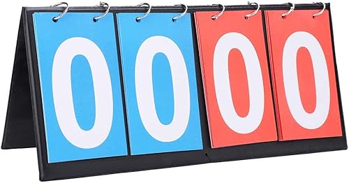 Segnapunti LED,Flip Scoreboard Score Flip Board Tabellone Segnapunti di Pallacanestro, 2/3/4 Cifre Portable Flip Tabellone Segnapunti di Sport Segnapunti - Ysert