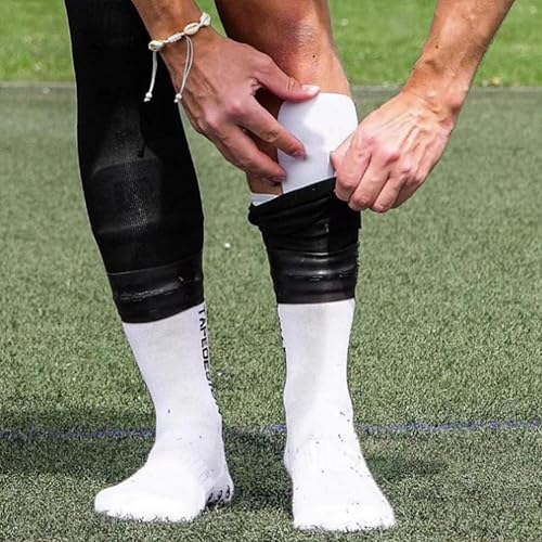 2 paia di parastinchi per calcio, parastinchi in silicone, antiscivolo, parastinchi - Ysert