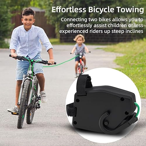 Corda di Traino per Bicicletta, 2.5M Corda di Traino Retrattile per Bambini,Corda Traino Bici Bambino, Cintura di Trazione della Bicicletta per Bicicletta MTB - Ysert