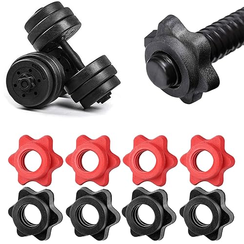 4 pz bilanciere Spinlock collare bilanciere esagonale dado di blocco collare vite per sollevamento pesi manubri - Ysert