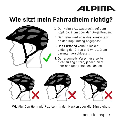 ALPINA HAARLEM, Casco da Bicicletta Unisex Adulto - Ysert