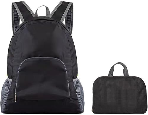 Zaino Pieghevole Ultraleggeri,Zainetto Richiudibile,Foldable Backpack,Zaino Pieghevole Impermeabile,Zaino Pieghevole Leggero,Multifunzione Zaino da Escursionismo per Viaggio,Campeggio,Ciclismo - Ysert
