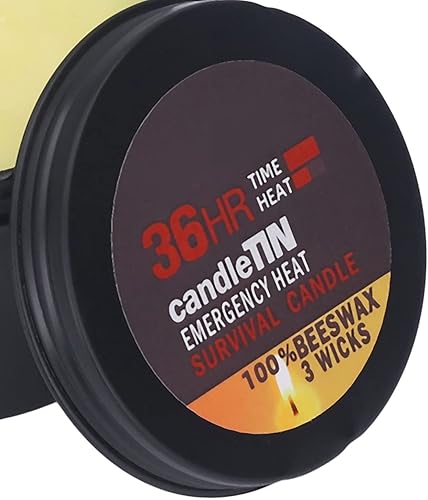 3 StoppiniCandele Alla Citronella da Esterno con Coperchio, Candela di Emergenza per Barbecue da Campeggio, Candela di Sopravvivenza di 36 Ore Other Collectibles - Ysert