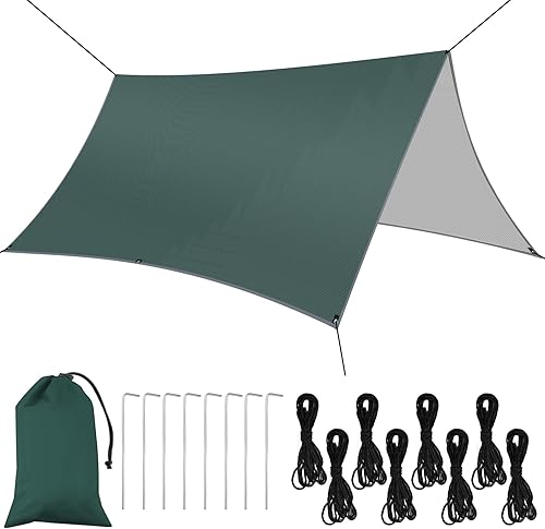 flintronic Telo per Tenda Impermeabile, Riparo da Campeggio Impermeabile Leggero, Telone Leggero per Amaca, per Escursionismo, Campeggio - Ysert