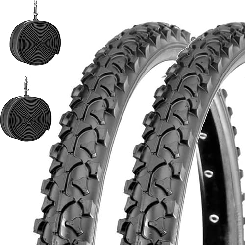 2 COPERTONI MTB DEESTONE 26 X 1.90 + CAMERE d'Aria Pneumatici Neri Bici Bicicletta Mountain Bike 47-559 - Ysert