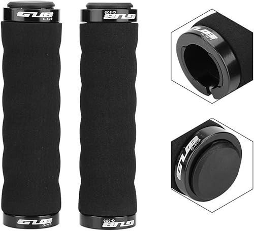 Impugnatura per Manubrio da Bici, Manopole Manubrio in Spugna Antiscivolo con Anello di Bloccaggio per Bici da Strada Mountain - Ysert