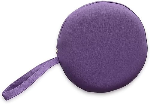 Cuscino a Rullo, 55 x 20 cm, Viola, Similpelle, Ergonomico, Imbottito in Schiuma, per Yoga, Fitness, Massaggio - Ysert