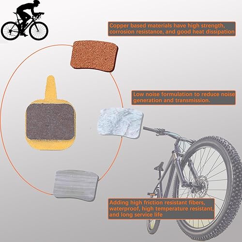 2 Paia Bikes Pastiglie Freni per Tektro IO/Novela/Aquila/Old Gemini/Hydraulic/Mechanical N11.11 S15-2 - Ysert