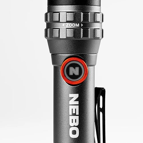NEBO Davinci Flex 450 - Torcia Potente Ricaricabile - Tecnologia Flex-Power, zoom regolabile 6x, clip a doppia direzione, base magnetica e modalità di illuminazione multiple - Ysert