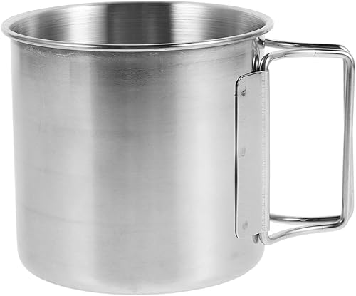 1 Pezzi Tazze Da Campeggio In Acciaio Inox,Tazza Da Campeggio Leggera Per Viaggi, Escursioni, Sport All'Aria Aperta - Ysert