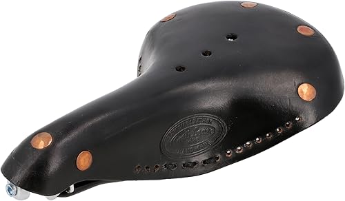 Gusti Bernard H. - Sella per bicicletta da donna e da uomo, in pelle, stile vintage, in vera pelle - Ysert