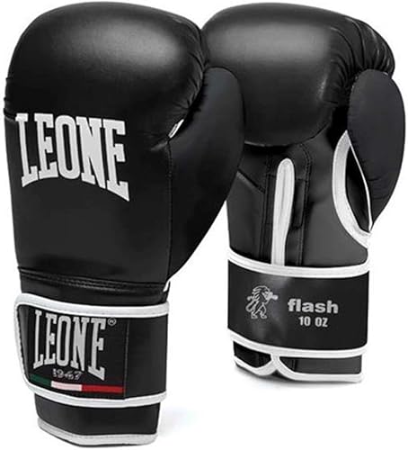 LEONE 1947 - Sacco Allenamento Made In Italy, Nero, 30 Kg - Esclusiva  & Flash Guantoni, Nero, 10 Oz - Ysert