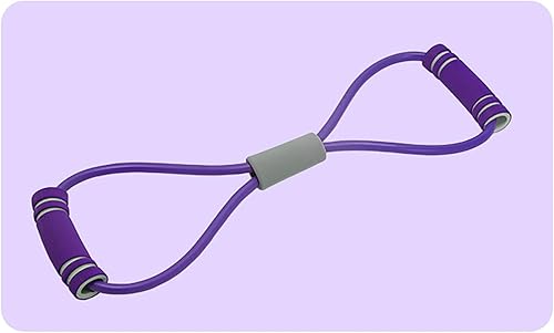 Fascia di Resistenza a Forma di 8, Fascia Elastica per Esercizi Versatile in PVC, Fascia Elastica per Esercizi di Stretching del collo Figura 8 per Casa, Palestra - Ysert